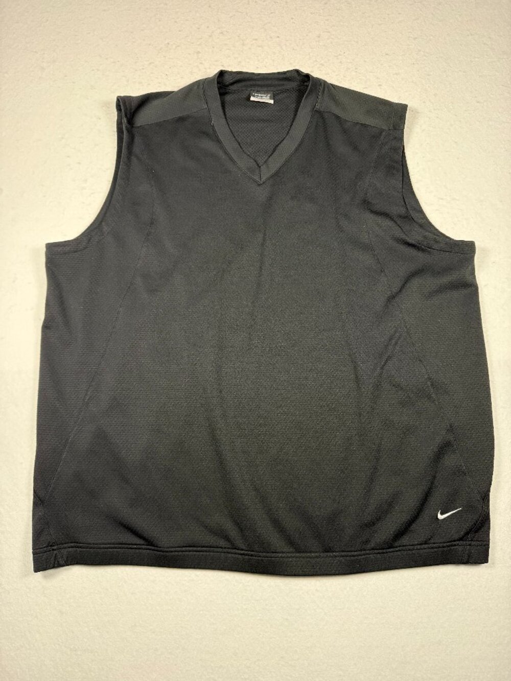 Nike Golf Vest Men’s XXL Sleeveless Pullover Dri-Fit Black